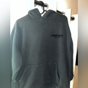 Black essentials hoodie